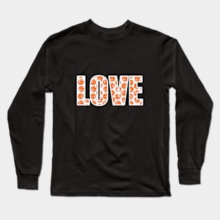 Love basketball - white letters Long Sleeve T-Shirt